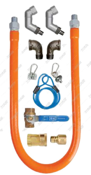 BKR052 3/4 x 48 Gas Hose Kit With (2) Swivels